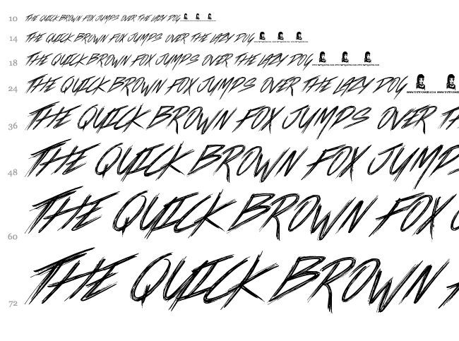 Loads Of Love font waterfall